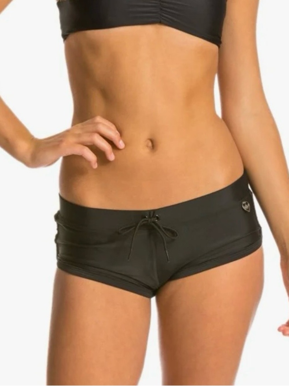 BODY GLOVE Black Swim Smoothies Boyshorts Bikini Bottom Size XS
